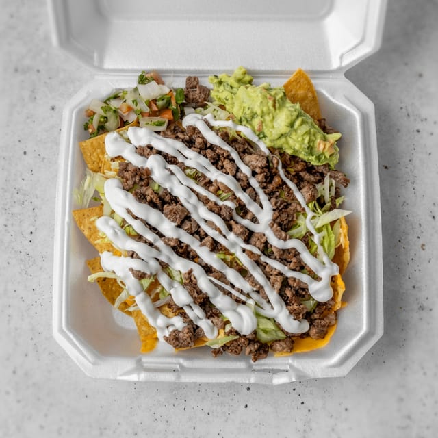Nachos With Meat.